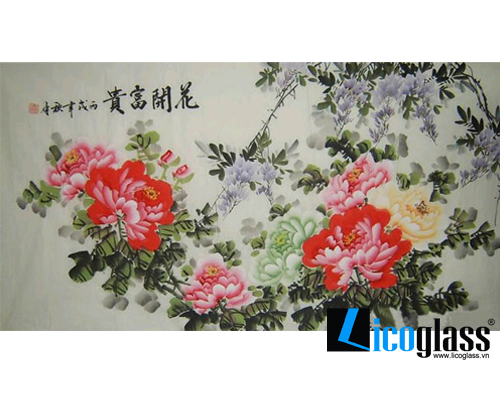  Tổng hợp những bức tranh kính hoa mẫu đơn đặc sắc