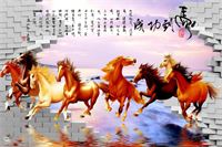 MẪU TRANH KÍNH BÁT MÃ