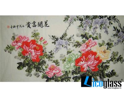  Tổng hợp những bức tranh kính hoa mẫu đơn đặc sắc